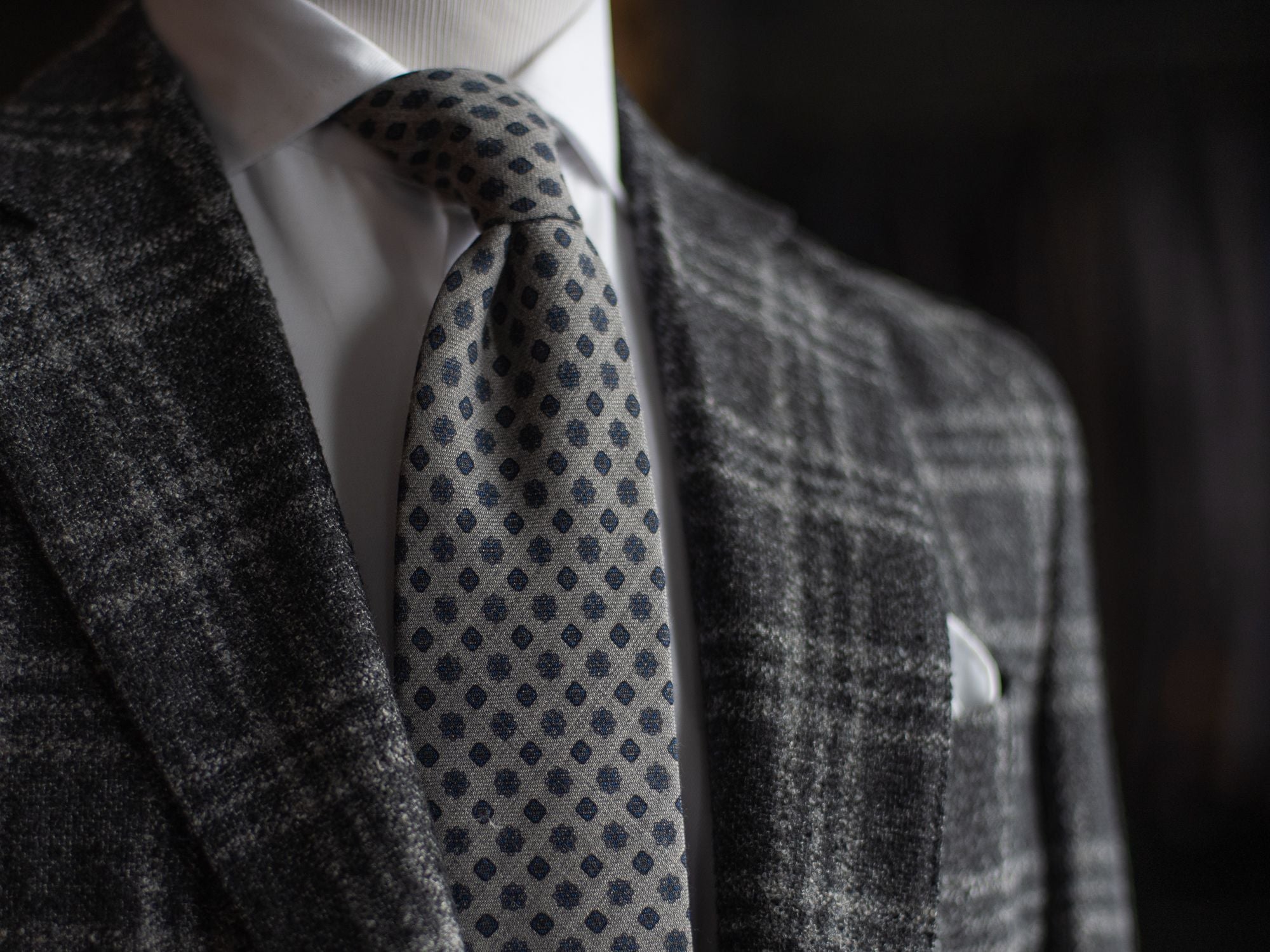 Wearing A Gray Sport Coat