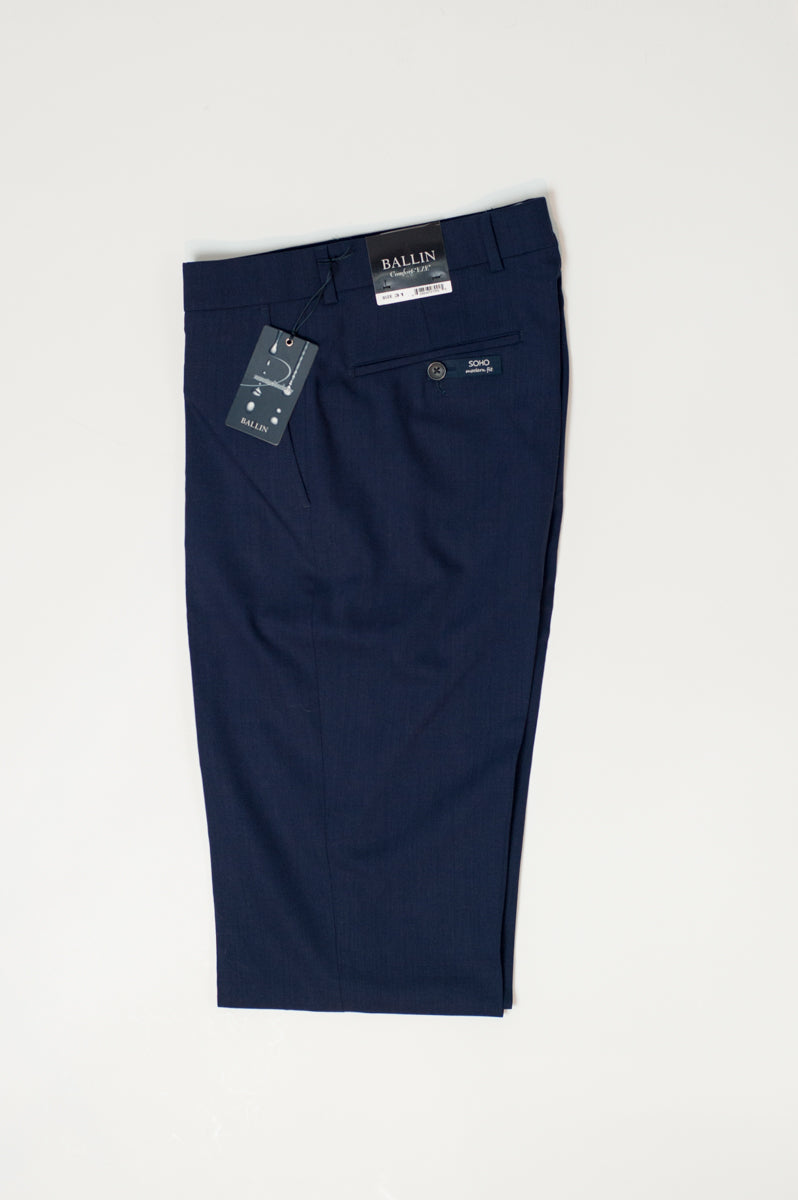 SOHO NEW NAVY WOOL TROUSER