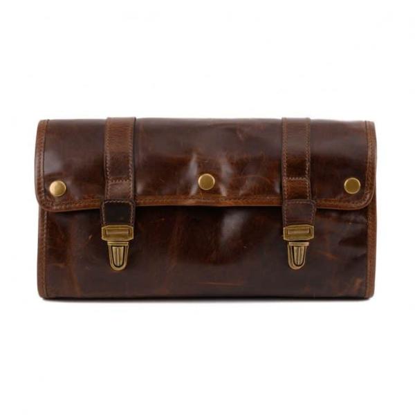 BROMPTON BROWN AUSTIN HANGING DOPP KIT