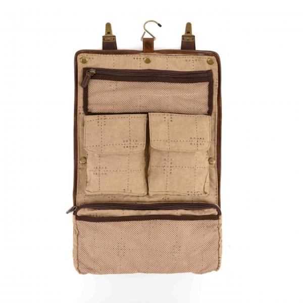 BROMPTON BROWN AUSTIN HANGING DOPP KIT