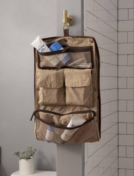 BROMPTON BROWN AUSTIN HANGING DOPP KIT