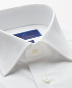 WHITE SUPER FINE TWILL DRESS SHIRT - TRIM FIT