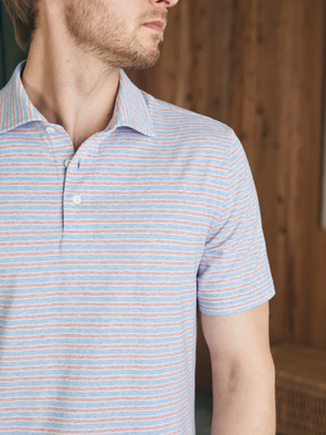 MOVEMENT POLO - HORIZON LINE STRIPE