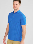 BROOKLINE POLO, BLUE AND ALOE HEATHER