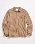 GRID KNIT TUSCUMBIA SHIRT, WASHED TAN