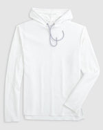 HOPPIN PERFORMANCE DRAWSTRING HOODIE- WHITE