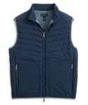 STRETCH NYLON PUFFER VEST, NAVY