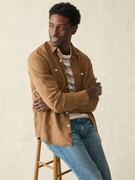 SAHARA KHAKI CHAMBRAY SHIRT