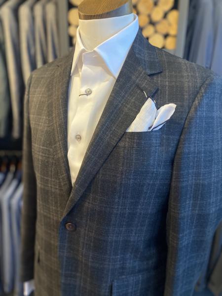 CHARCOAL MOCHA PLAID SPORT COAT