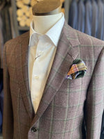 WINE AND EVERGREEN PLAID SPORT COAT