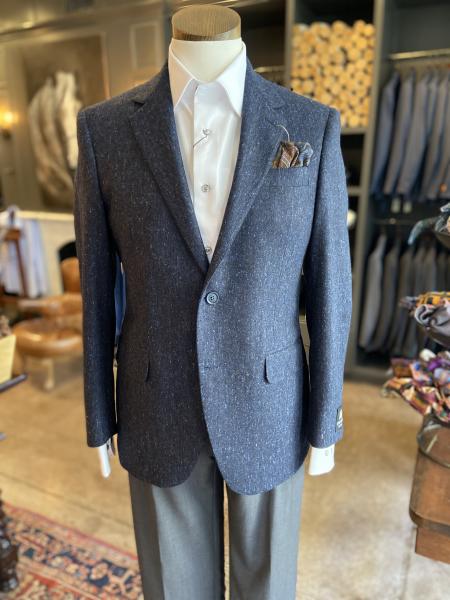 NAVY AND MIDNIGHT FLECK SPORT COAT