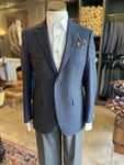 NAVY AND MIDNIGHT FLECK SPORT COAT