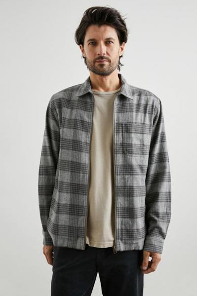 JAQUE JACKET IN LITHIUM RUST PLAID