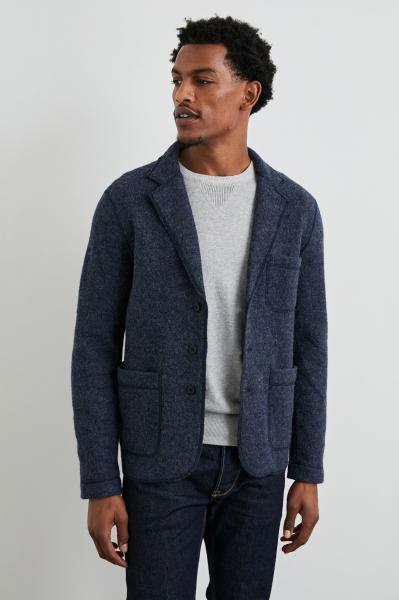 PIERRE BLAZER IN BLUE MELANGE