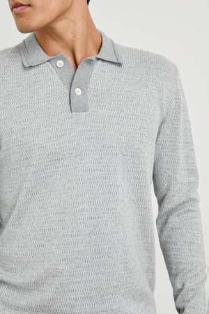 GREENWICH SWEATER IN GREY BROQUADE