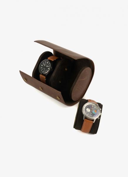 LEATHER TRAVEL WATCH CASE