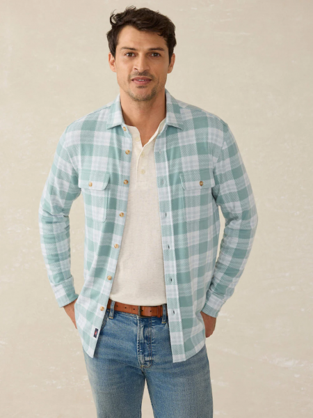 LEGEND SWEATER SHIRT- WEST PALM PLAID