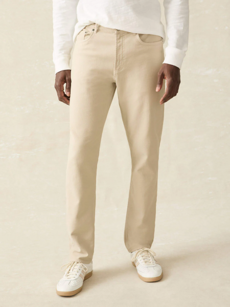 STRETCH TERRY PANT, STONE