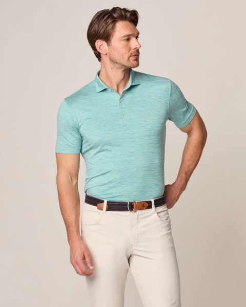 HURRON FEATHERWEIGHT POLO- GREEN GRASS