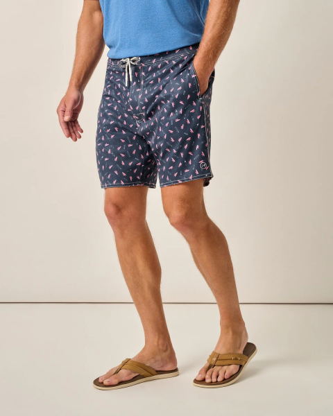 HALF ELASTIC 7" SURF SHORTS- JO SURFIN