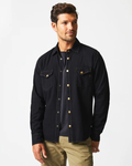 SHOALS DENIM SHIRT - BLACK