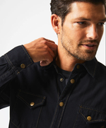 SHOALS DENIM SHIRT - BLACK