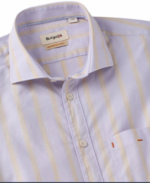 POSITANO STRIPE SHIRT- SAND