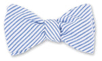 BLUE AND WHITE SEERSUCKER BOWTIE