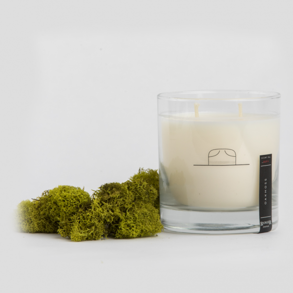 ROCKS GLASS CANDLE - OAKMOSS