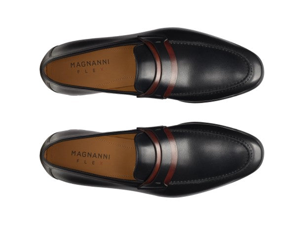 DANIEL LOAFER- BLACK/MIDBROWN