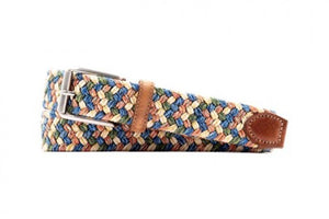 COMO ITALIAN BRAIDED BELT- TROPICAL
