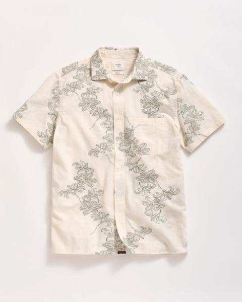 SS WATERCOLOR LILY JACQUARD TREME- HWY GREY