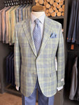 SEA GRASS & BLUE PLAID SPORT COAT