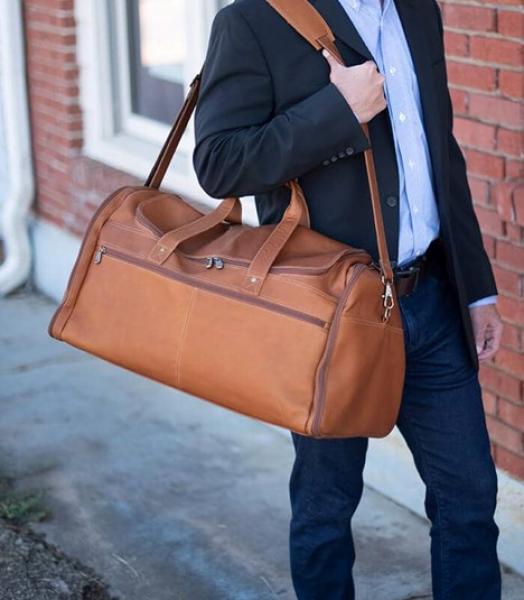 LEATHER DUFFLE BAG