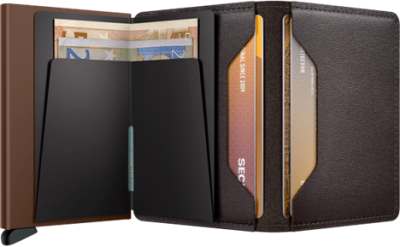 SLIMWALLET VINTAGE- CHOCOLATE