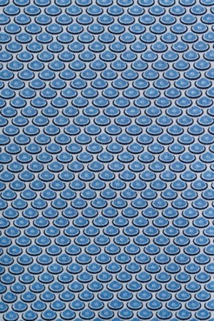 SHORT SLEEVE KNIT PRINTED OVAL GEO
