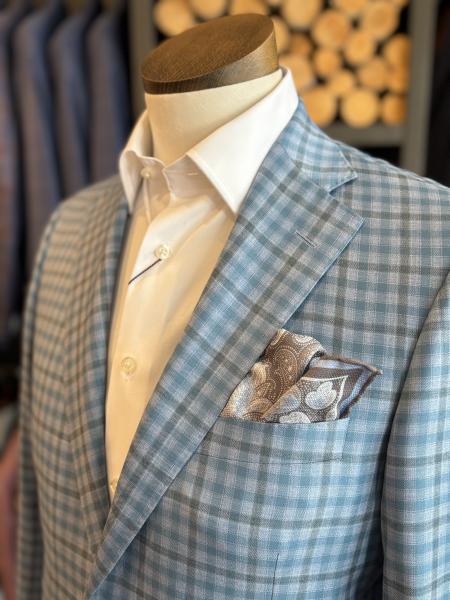 PACIFIC BLUE PLAID SPORT COAT