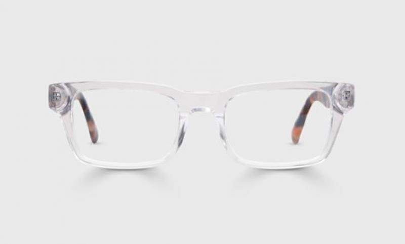FARE N SQUARE READERS - CLEAR FRONT WITH TIGER TORTOISE TEMPLES
