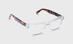 FARE N SQUARE READERS - CLEAR FRONT WITH TIGER TORTOISE TEMPLES