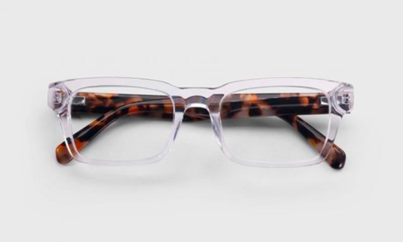 FARE N SQUARE READERS - CLEAR FRONT WITH TIGER TORTOISE TEMPLES