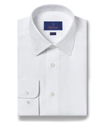 WHITE ROYAL OXFORD DRESS SHIRT - TRIM FIT