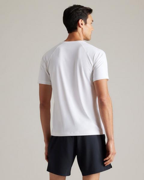 RHONE REIGN SHORT SLEEVE- WHITE