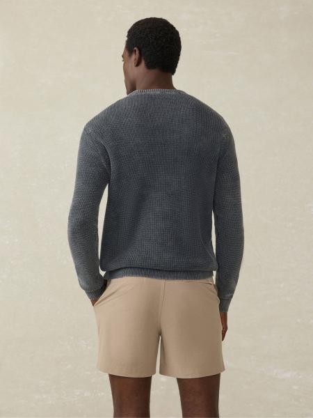 SUNWASHED CREWNECK SWEATER- FADED BLACK