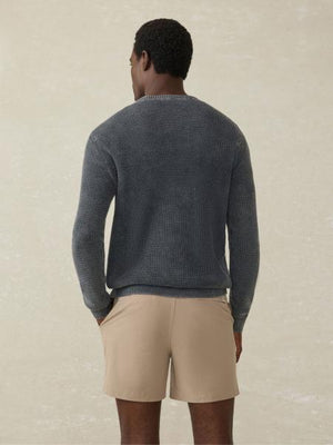 SUNWASHED CREWNECK SWEATER- FADED BLACK
