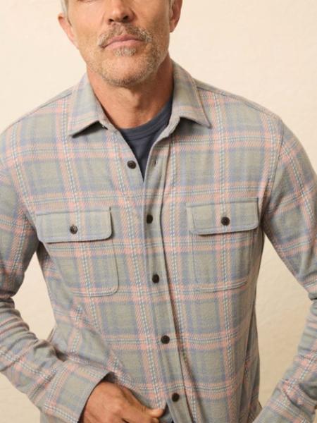 LEGEND SWEATER SHIRT- FOREST ROSE PLAID