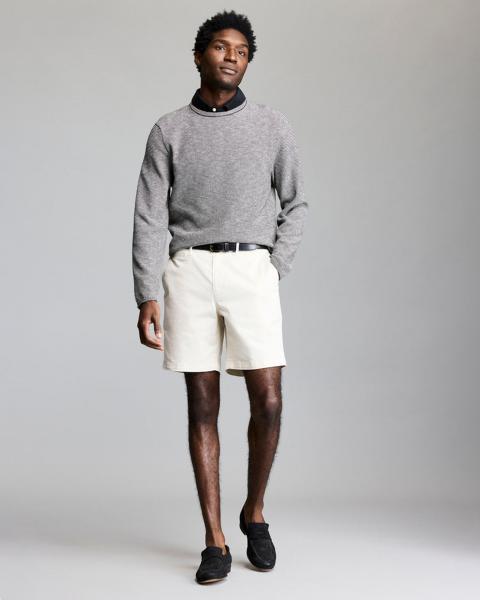 TUCK STRIPE CREW- BLACK