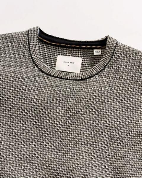 TUCK STRIPE CREW- BLACK