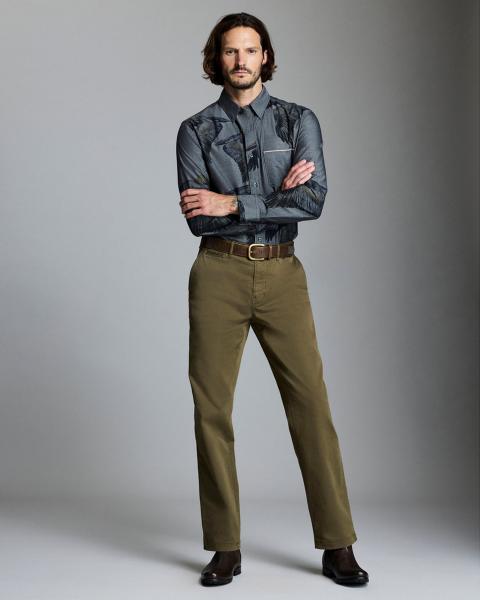 L/S CHAMBRAY PELICAN BUTTON DOWN