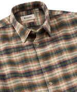 MELANGE MULTI MID PLAID SPORT SHIRT- BROWN
