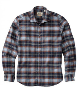 BRUSHED BIG PLAID L/S- MID BLUE